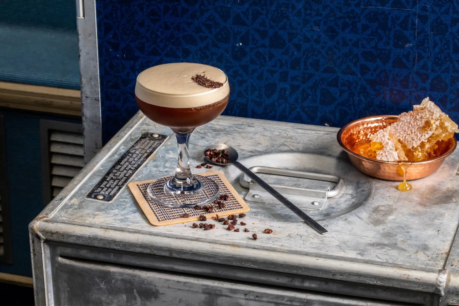 Trolley’d Roast Wattle, Cacao & Local Honey Cocktail Syrup