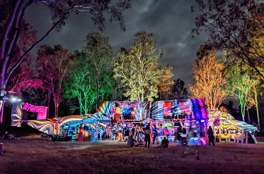 video of the plane setup with a roller skating rink deplyed for Rabbits Eat Lettuce Festival 